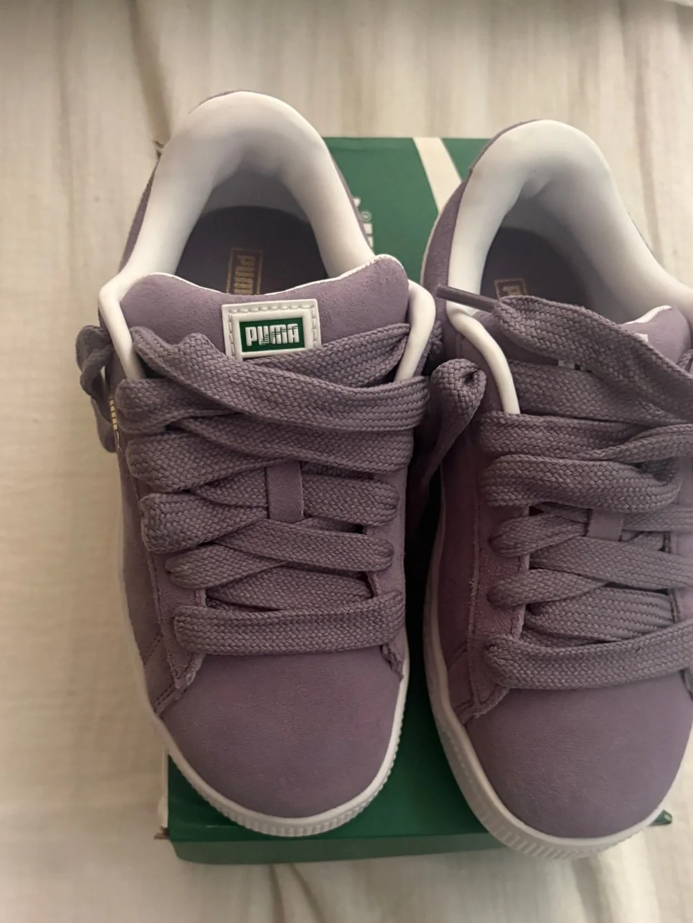 Puma Kids' Lilac Suede Low-Top Sneakers